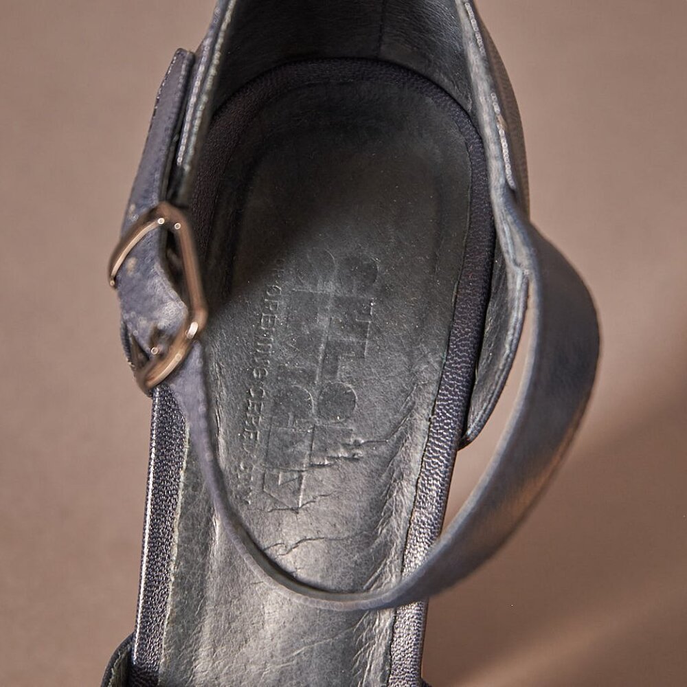 Chloe Sevigny for Opening Ceremony Leather D’Orsay Mary Janes Heels Platforms - Picture 4 of 12